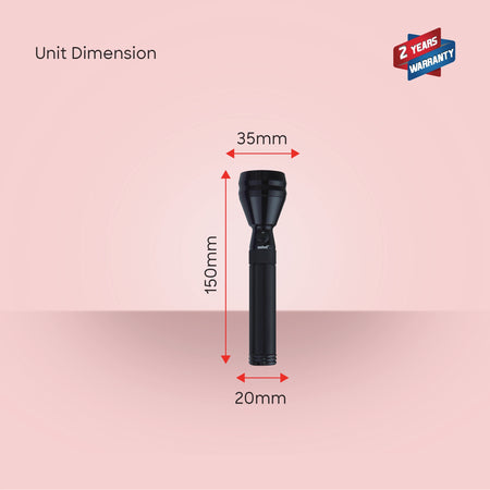 Sanford Army Series 1W LED Flashlight with 400 Meter Range and 60 Min Runtime | SF444SL - buysanford