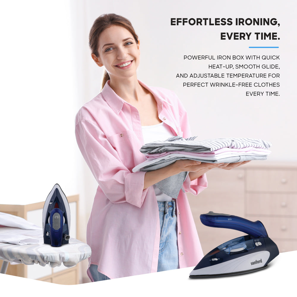 Sanford Travel Steam Iron with Dual Voltage and Overheat Protection | SF44TSI - buysanford