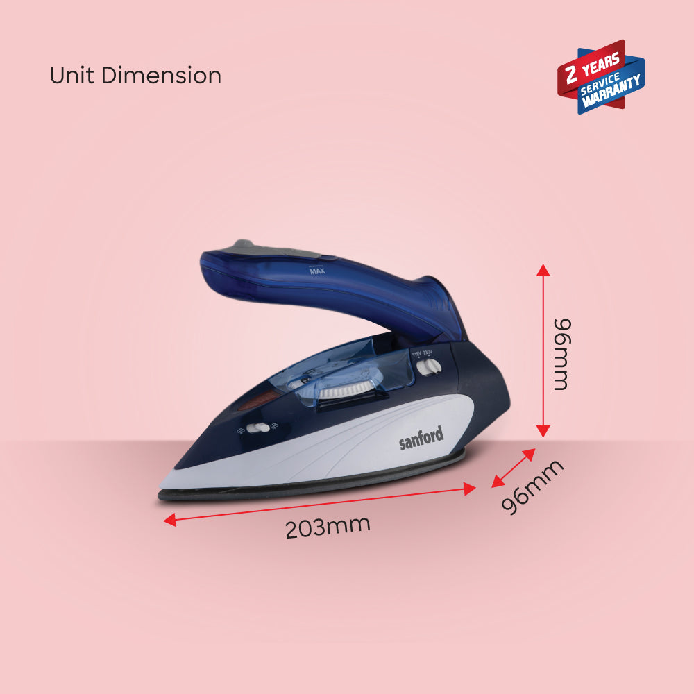 Sanford Travel Steam Iron with Dual Voltage and Overheat Protection | SF44TSI - buysanford