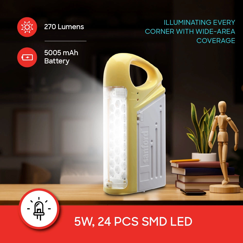 5W rechargeable led lantern 24 leds 80 hour runtime sanford 3