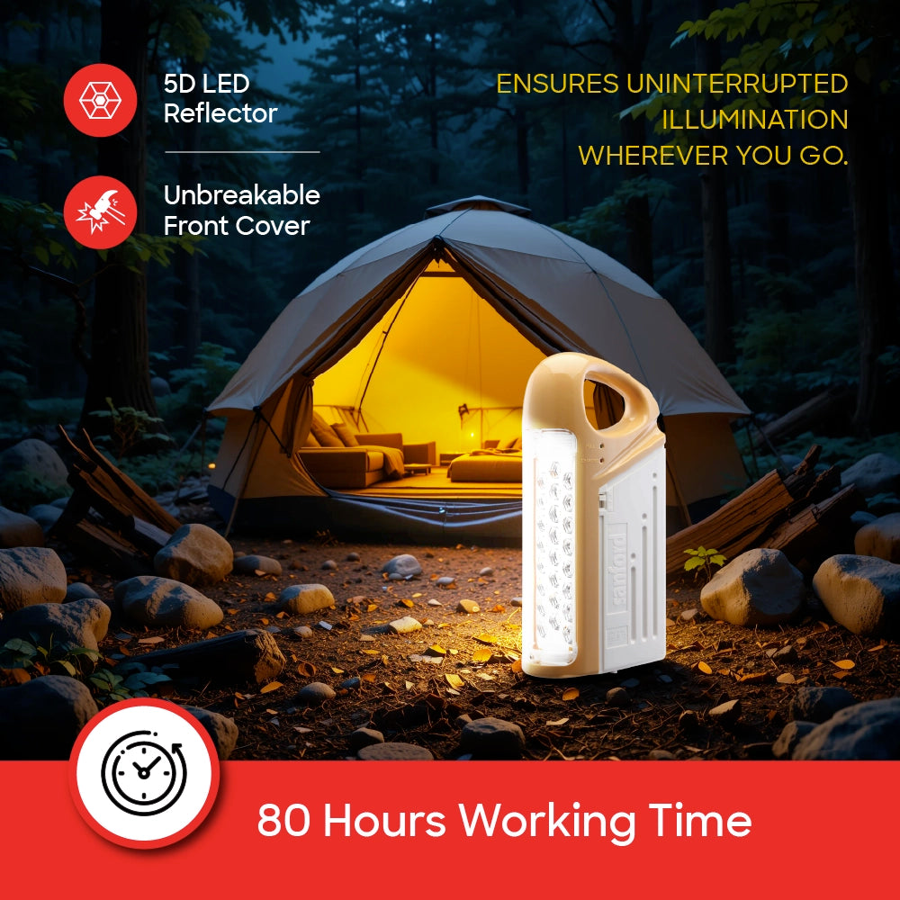 5W rechargeable led lantern 24 leds 80 hour runtime sanford 4