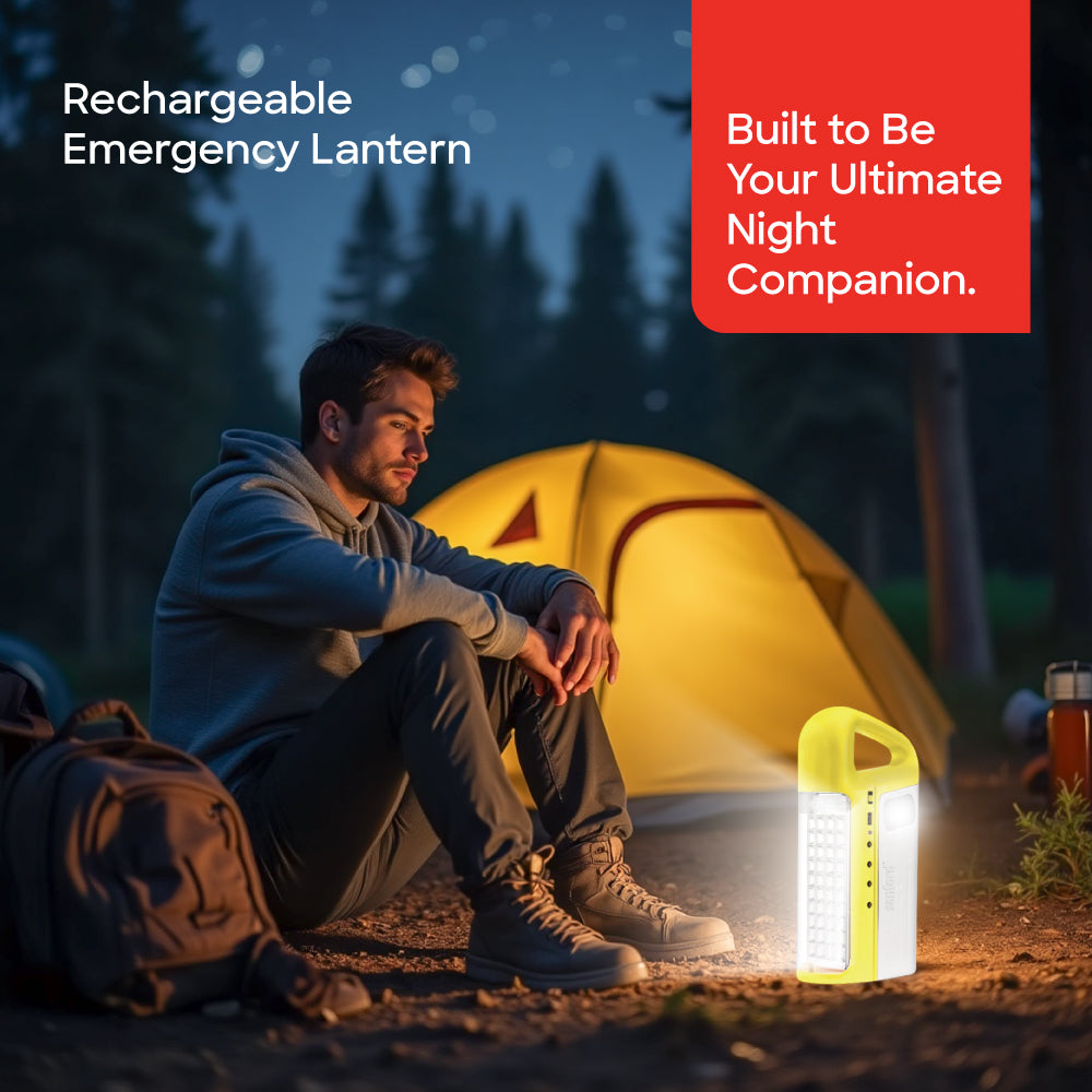 Sanford Rechargeable Lantern with Solar Panel, USB and 80 LEDs | SF455ELC - buysanford