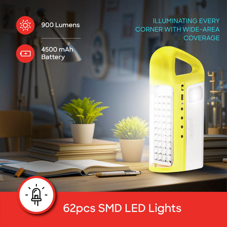 rechargeable lantern solar panel usb charging 80 leds emergency sanford 3
