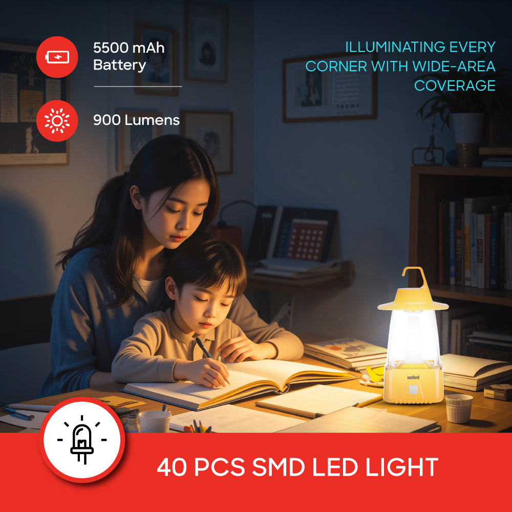 Sanford 8W Rechargeable LED Lantern with 3 Modes and 65 Hour Runtime | SF459EL - buysanford
