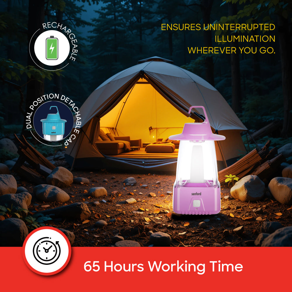 Sanford 8W Rechargeable LED Lantern with 3 Modes and 65 Hour Runtime | SF459EL - buysanford