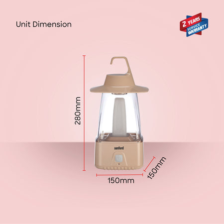 8W rechargeable LED lantern 3 modes 65 hour runtime sanford 6