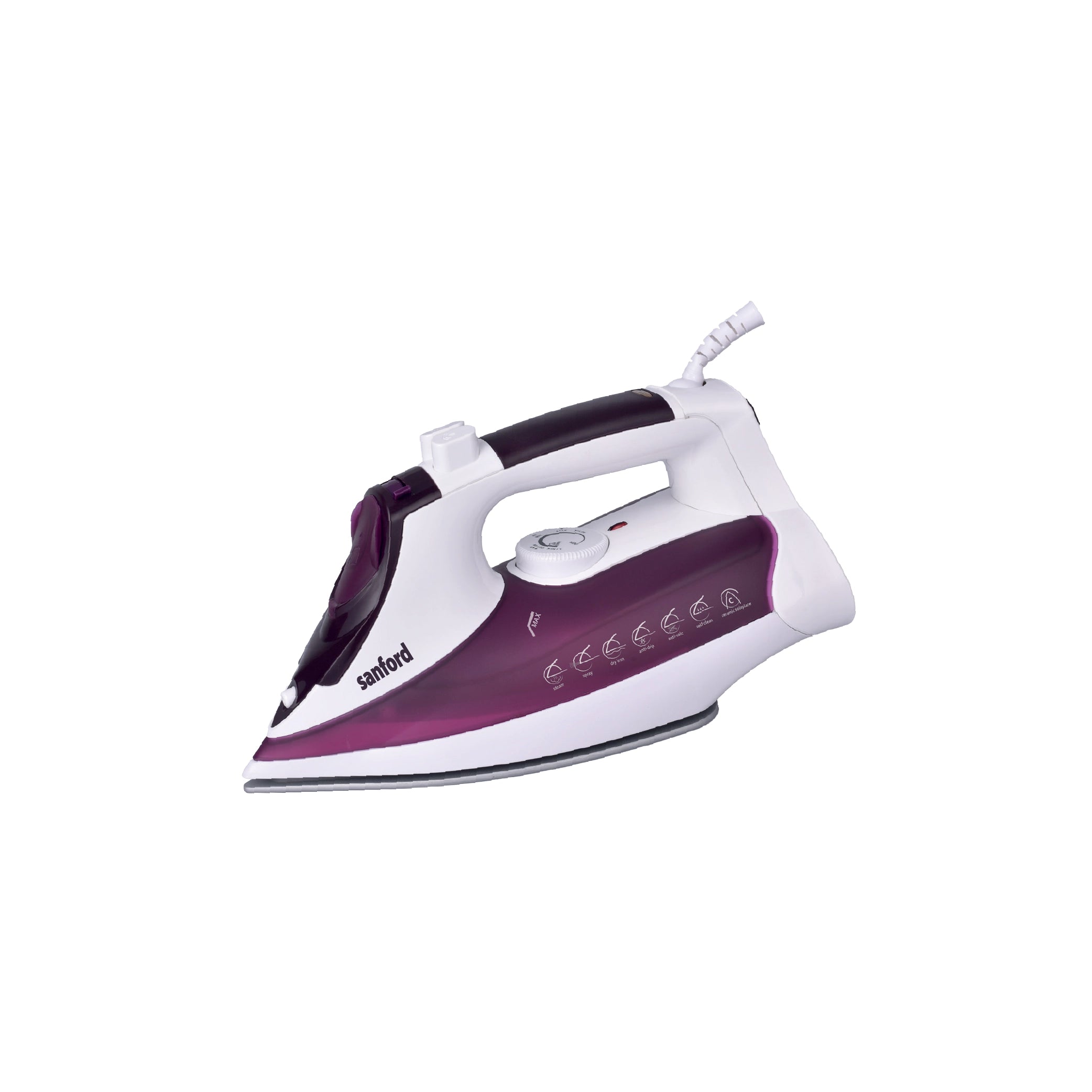 3000W steam iron adjustable thermostat multi function sanford 1
