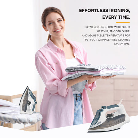 Sanford 2200W Multi-Function Steam Iron with Adjustable Thermostat | SF45CSI - buysanford