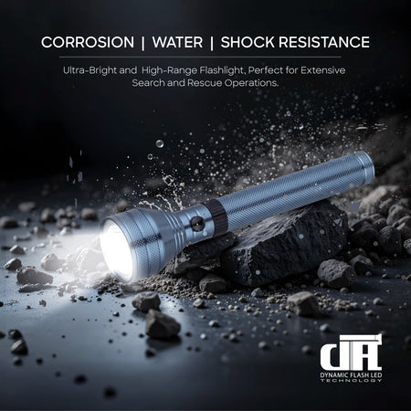 Sanford Navy Series 7W LED Flashlight with 3200 Meter Range and 5Hour Runtime | SF4664SL - buysanford