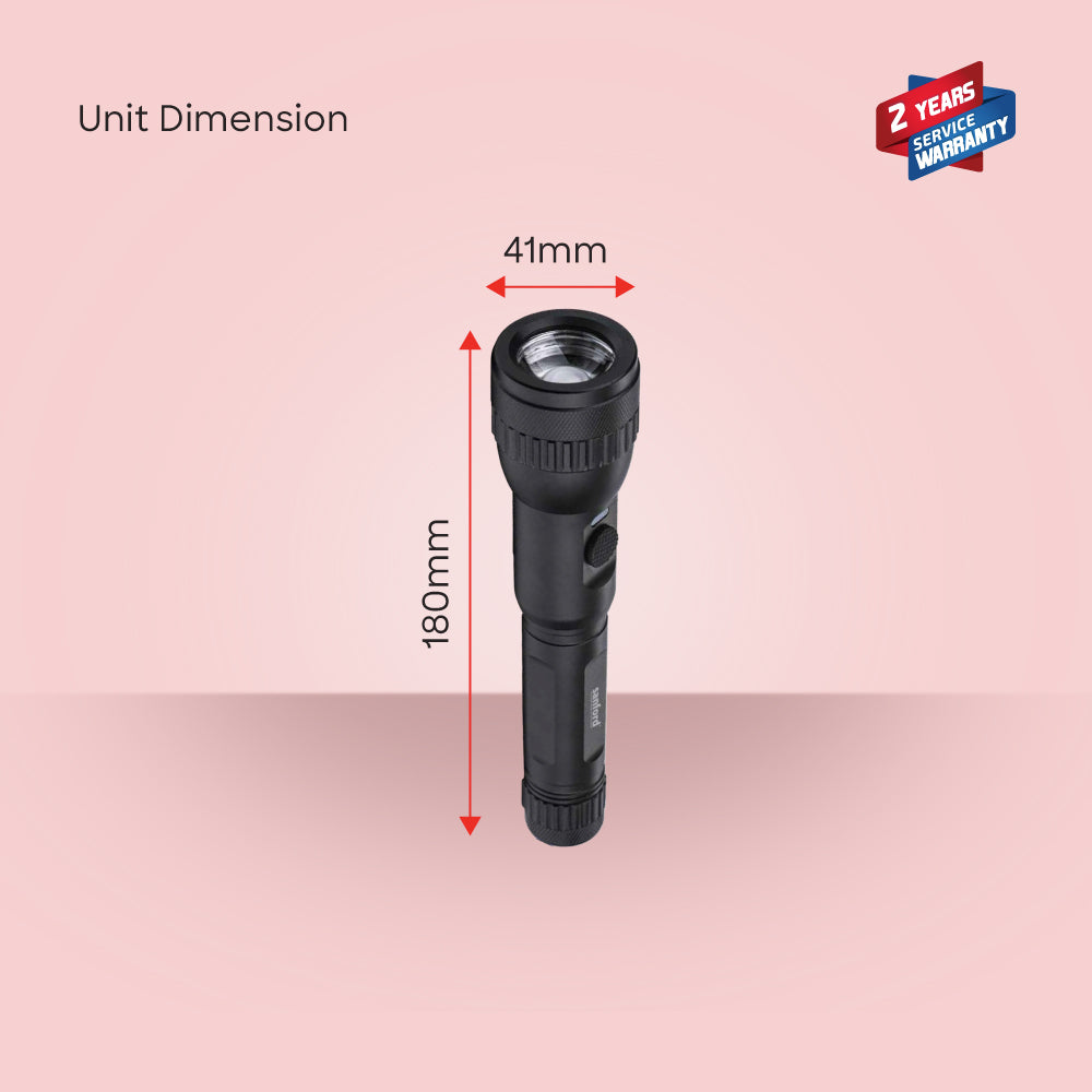 Sanford Glass Breaker Series 10W LED Flashlight with 1800M Range and 5H Runtime | SF4665SL - buysanford