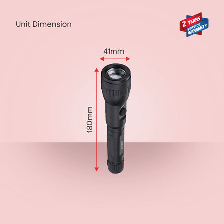 glass breaker series led flashlight 1800m range 10W 5 hour runtime sanford 6