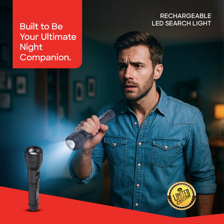 glass breaker series led flashlight 2000m range 15W 10 hour runtime sanford 2