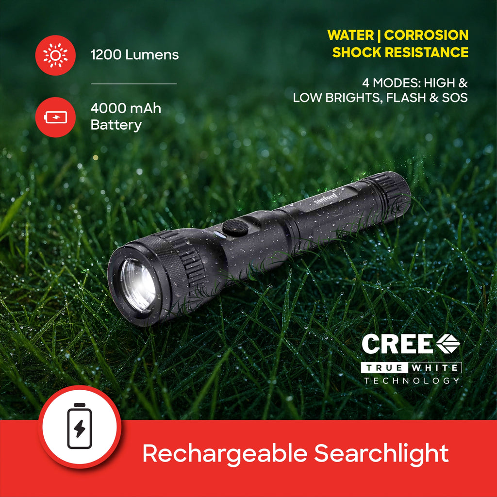 Shop Sanford Rechargeable LED Search Light 2000M Range 1200 Lumens