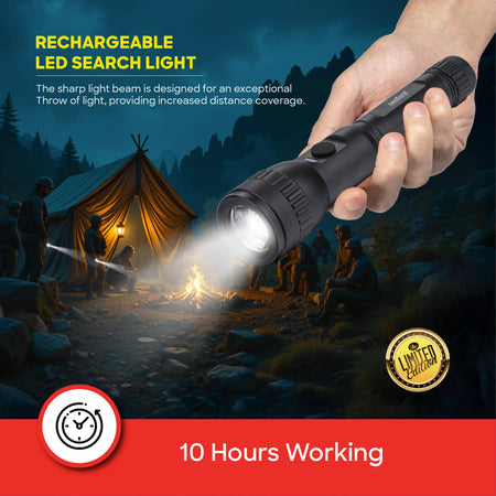glass breaker series led flashlight 2000m range 15W 10 hour runtime sanford 5
