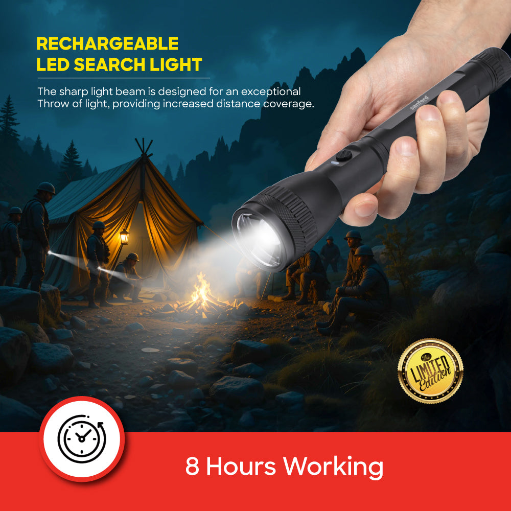 Sanford Glass Breaker Series 20W LED Flashlight with 2200M Range and 8 Hour Runtime | SF4667SL 2C - buysanford
