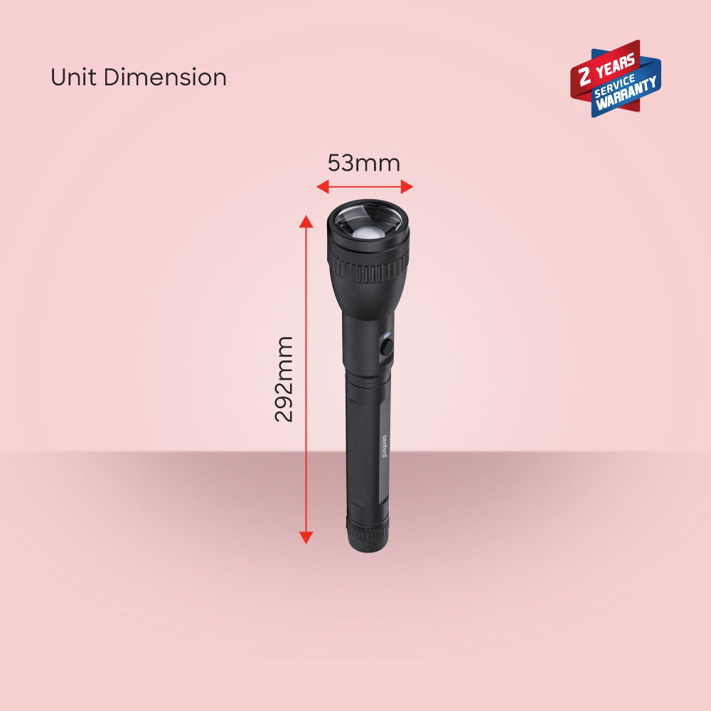 Sanford Glass Breaker Series 20W LED Flashlight with 2200M Range and 8 Hour Runtime | SF4667SL 2C - buysanford