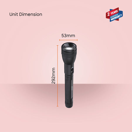 glass breaker series led flashlight 2200m range 20W 8 hour runtime sanford 6