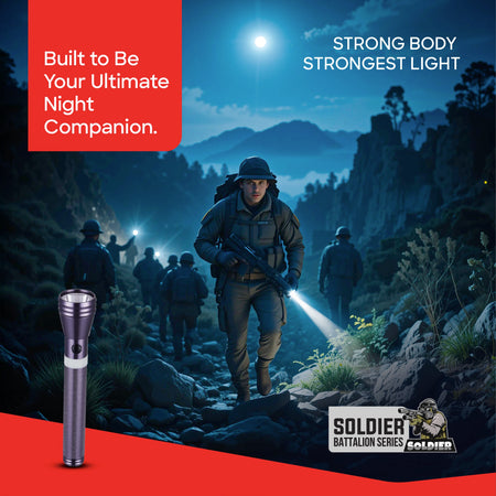 Sanford Soldier Battalion 5W LED Flashlight with 1800M Range 3Hour Runtime | SF4668SL - buysanford