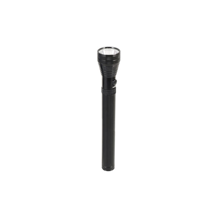 Sanford Soldier Battalion 5W LED Flashlight – front view of black rechargeable flashlight on white background