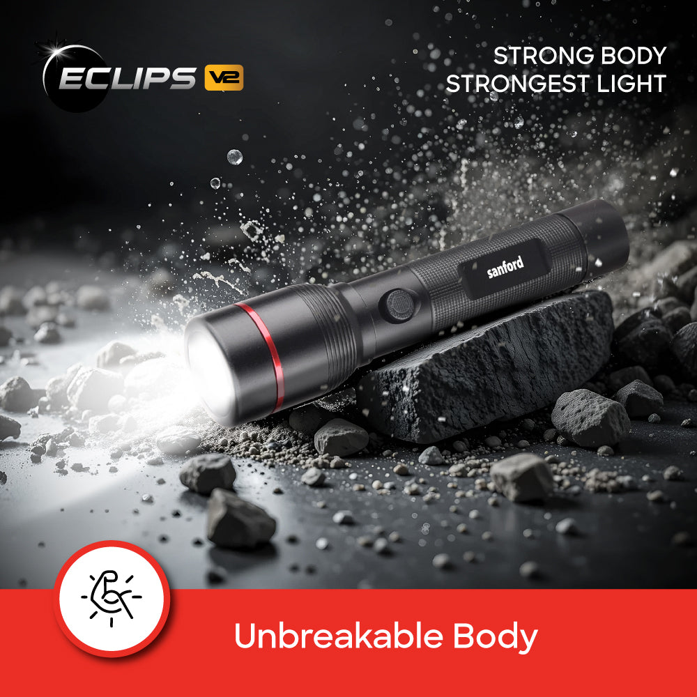 Sanford ELIPSE V2 Series Rechargeable ZOOM LED FLASH LIGHT 2 PCS COMBO PACK | SF4680SLC - buysanford