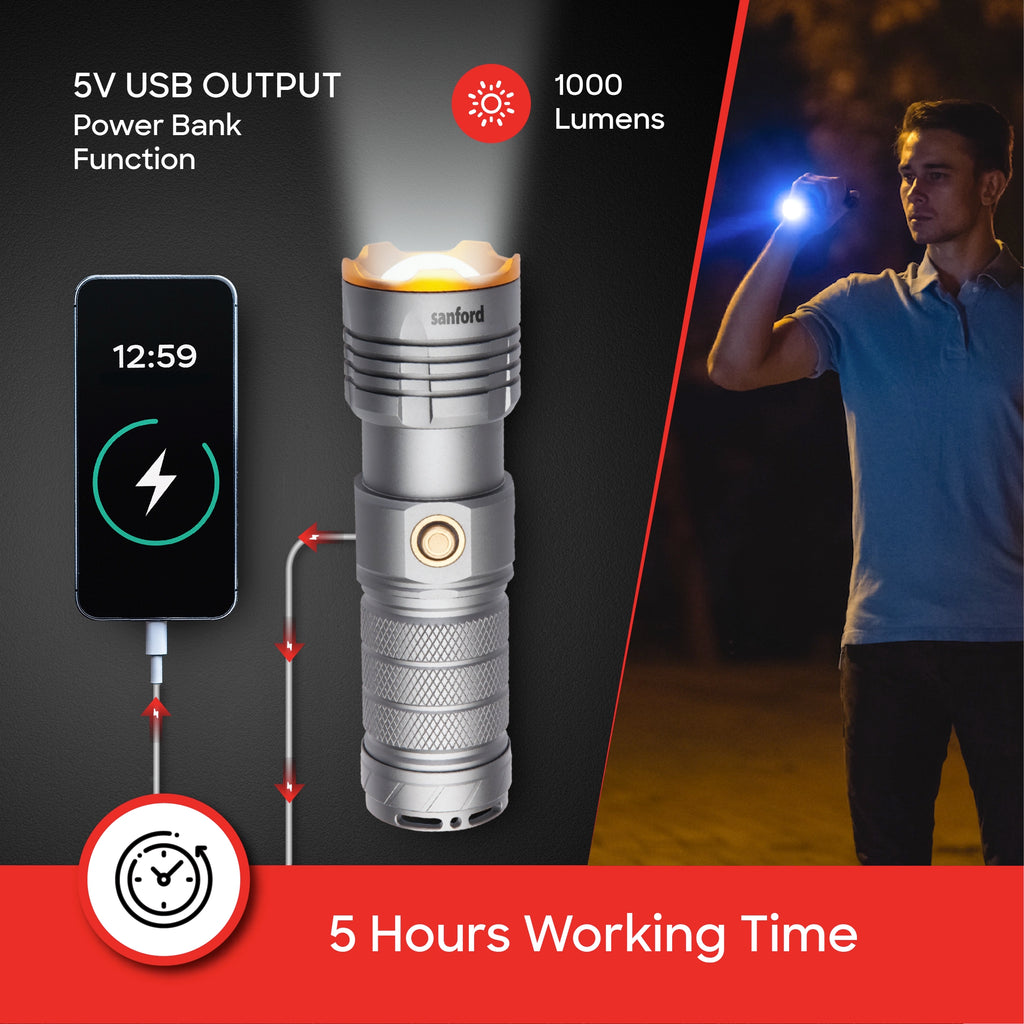 Shop Sanford Radiant Tactical Rechargeable LED Search Light With