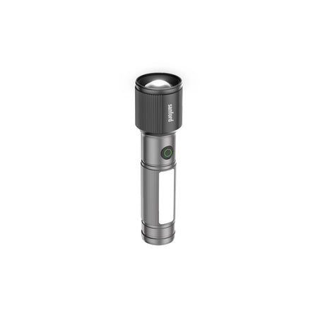 rechargeable flashlight torch zoom 7 mode laser led 3000 lumens sanford 1