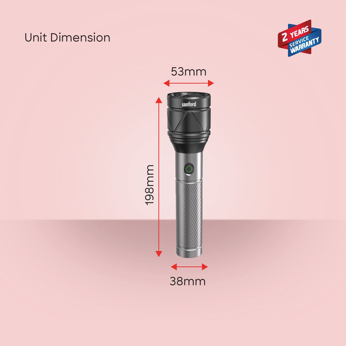 Shop Sanford Rechargeable LED Searchlight 40W 3000 Lumens Zoom 4