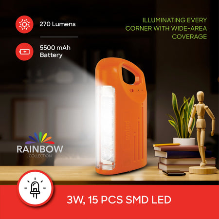 3W emergency lantern 15 leds 100 hour runtime rechargeable sanford 3