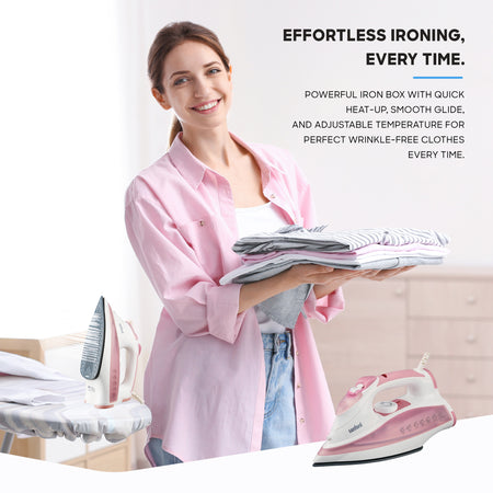 Sanford 2200W Steam Iron with Ceramic Soleplate and 390ml Tank | SF46CSI - buysanford