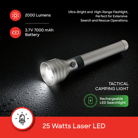 Sanford Navy Zoom Rechargeable Searchlight with 3200m Range | SF4700SL - buysanford