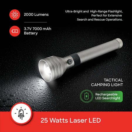 navy zoom rechargeable searchlight 3200m long range sanford 3