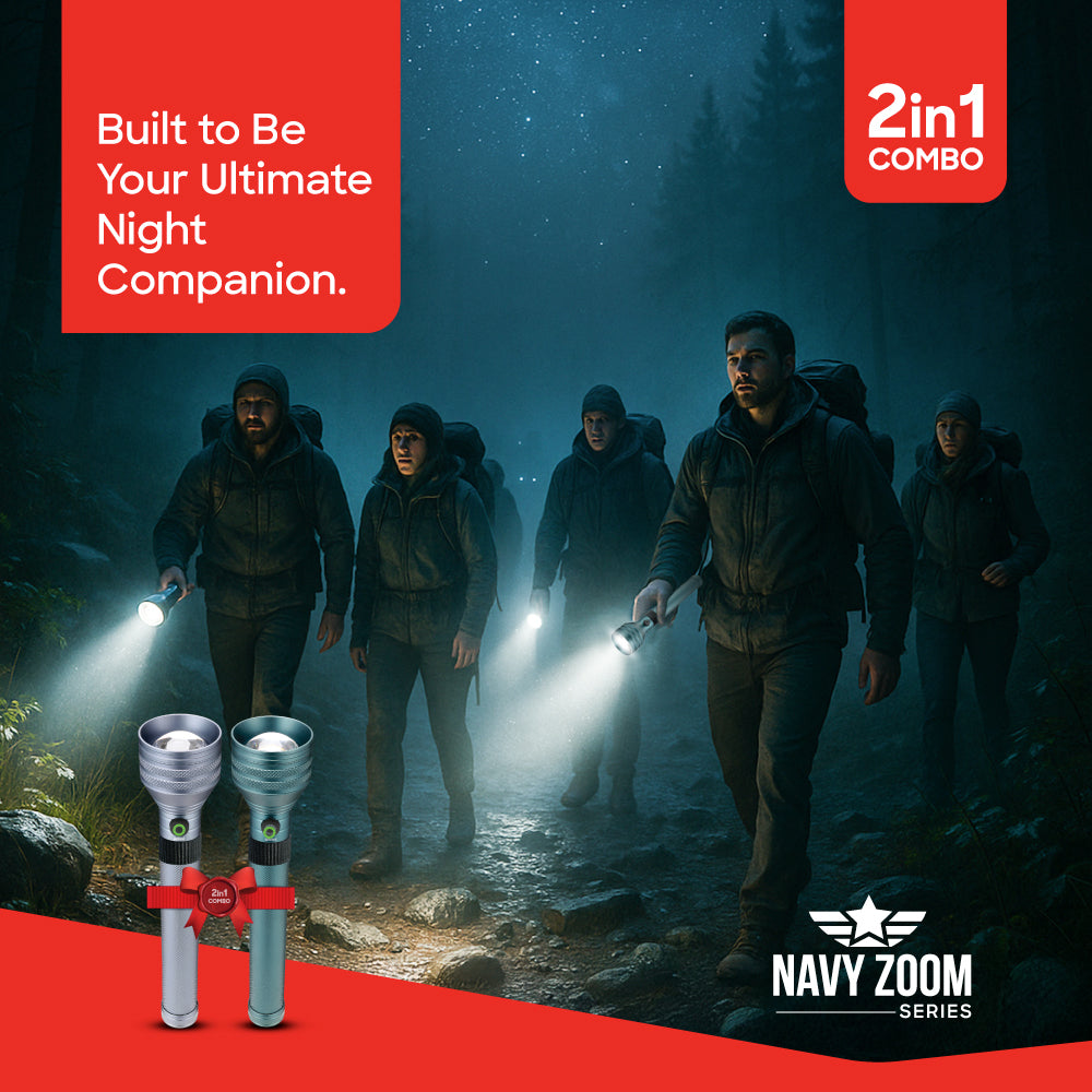 Sanford Rechargeable LED Search Light 2pcs Combo | SF4701SLC - buysanford