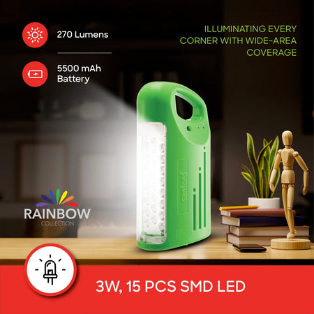 5W led lantern 24 leds 95 hour runtime rechargeable sanford 3
