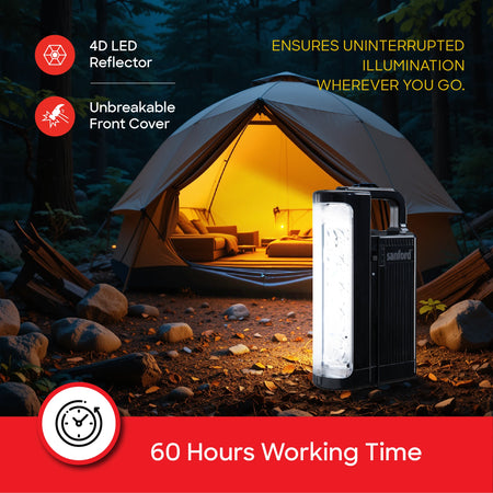 3W led lantern 15 leds 60 hour runtime sanford 4