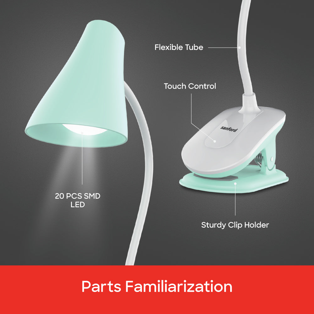 Sanford Rechargeable LED Table Study Lamp | SF3800DL - buysanford