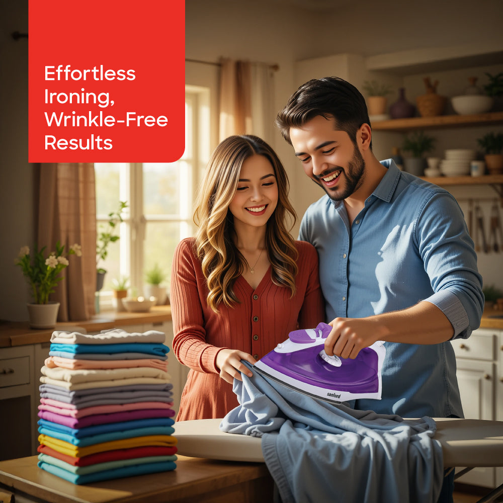 Sanford 2200 Watts Power Ceramic Coated Steam Iron with Self-Cleaning | SF48SI - SANFORD MIDDLE EAST DWC L.L.C