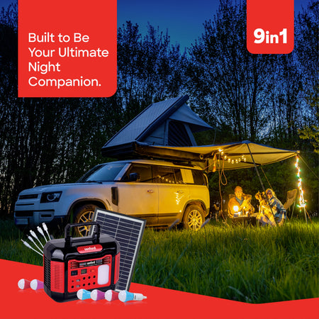 11000mAh rechargeable solar power station 6 led bulbs usb charging sanford 2