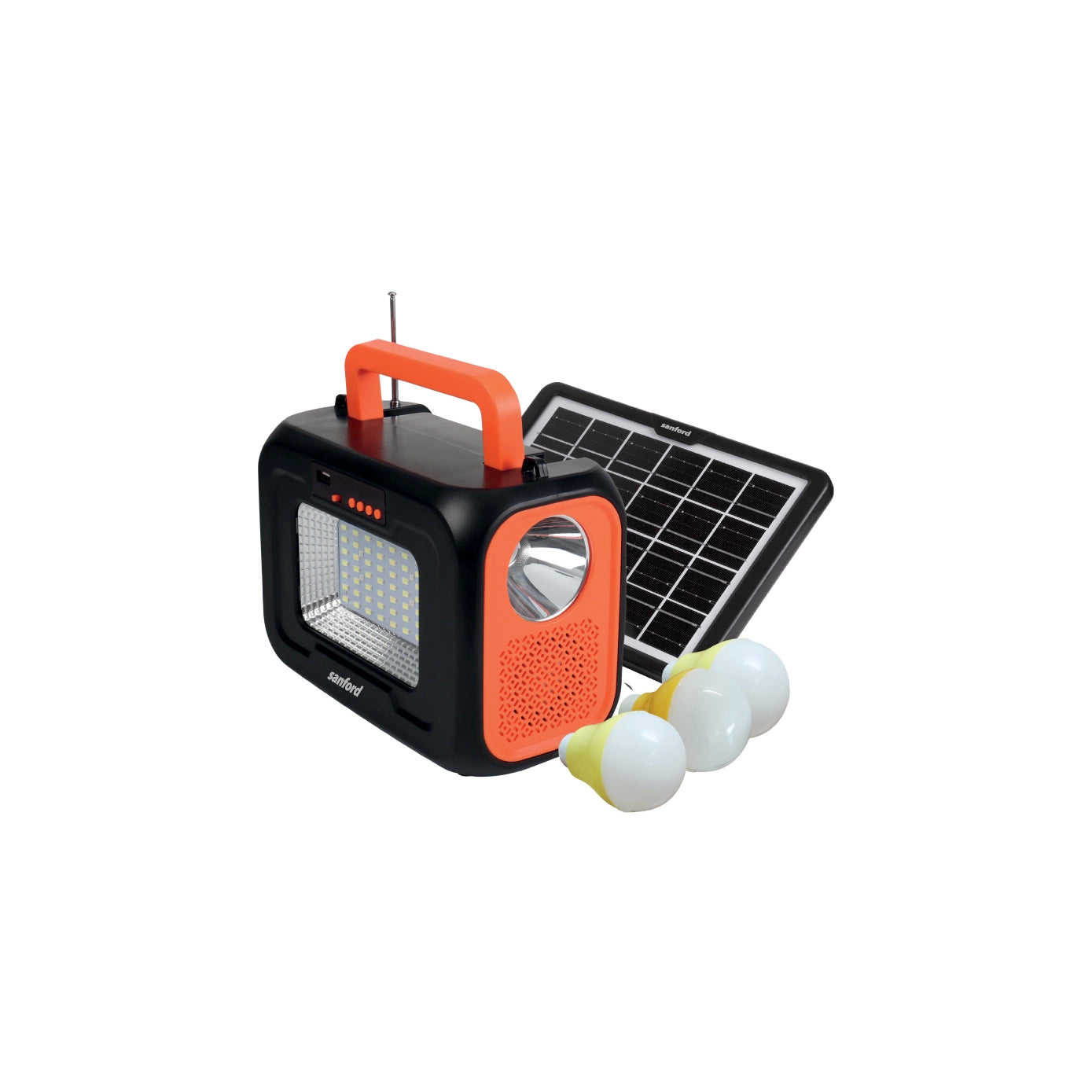 rechargeable power station 5 in 1 bluetooth fm radio portable backup sanford 1