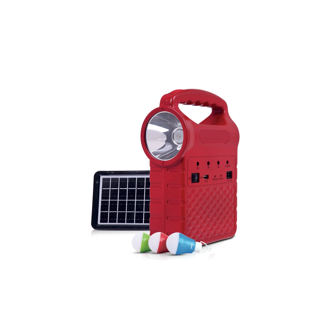 rechargeable power station 5 in 1 solar panel usb sanford 1