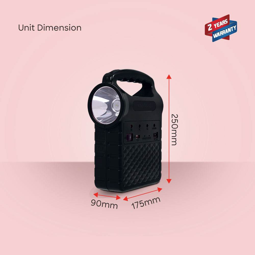 Sanford 5-in-1 Rechargeable Power Station with Solar Panel & USB Charging - SF5000PS - buysanford