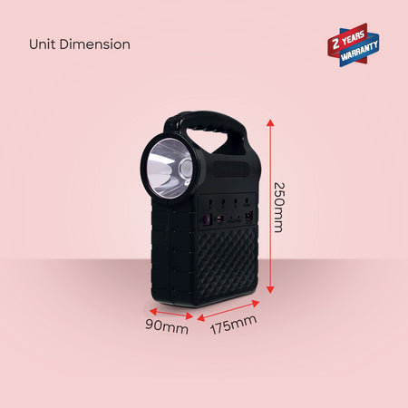 Sanford 5-in-1 Rechargeable Power Station with Solar Panel & USB Charging - SF5000PS - buysanford