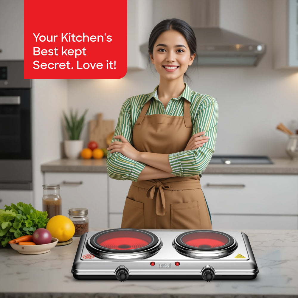 Sanford 2100W Dual Infrared Cooker with 5 Temperature Settings | SF5004IC - buysanford