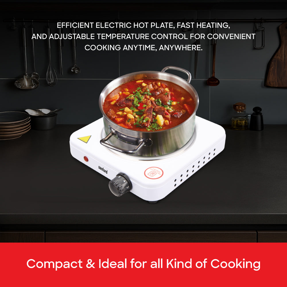 Sanford Single Spiral Hot Plate 1500W with 5 Temperature Controls | SF5013HPT - buysanford