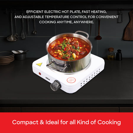 single spiral hot plate 1500W 5 temperature controls sanford 5