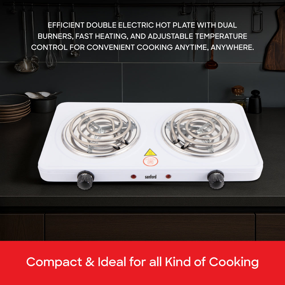 Sanford Double Spiral Hot Plate 2500W with 5 Temperature Controls | SF5014HPT - buysanford