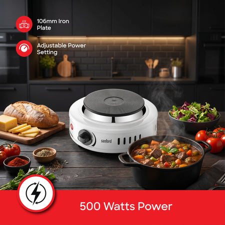 single hot plate 500W adjustable temperature control sanford 3