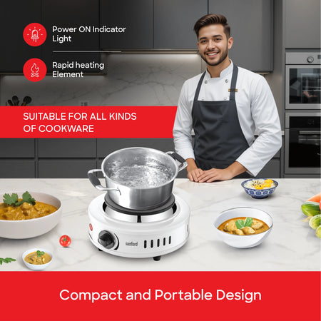 single hot plate 500W adjustable temperature control sanford 4