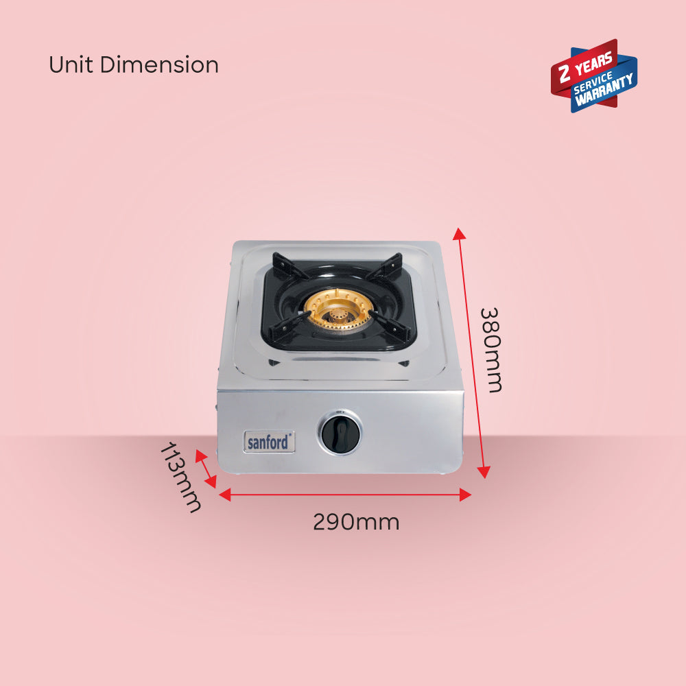 Sanford Single Burner Gas Stove with Stainless Steel Body | SF5113GC - buysanford