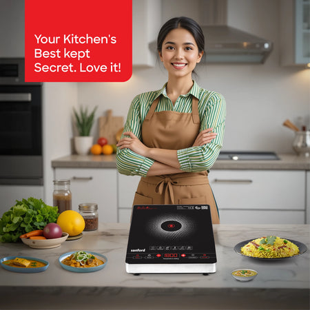 infrared cooker 2200W touch control 6 preset cooking modes sanford 2