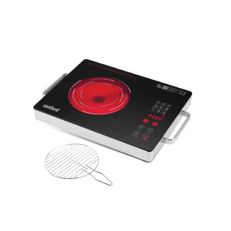 Sanford 2 in 1 Single Burner Infrared Cooker 2200W with BBQ Grill and Timer | SF5195IC - buysanford